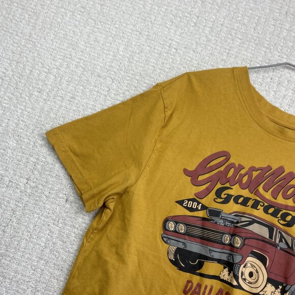 Gas Monkey Garage T-Shirt Yellow Short Sleeve Racing Y2K Hot Rods Men’s L* - Picture 2 of 8